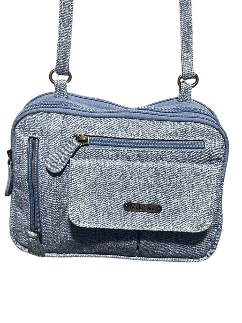 Multisac Light Blue Crossbody Bag